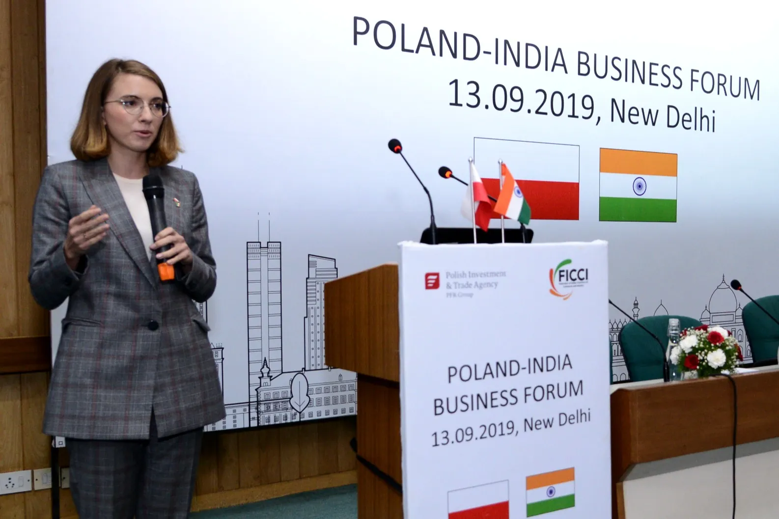 Ada Dyndo at a business event
