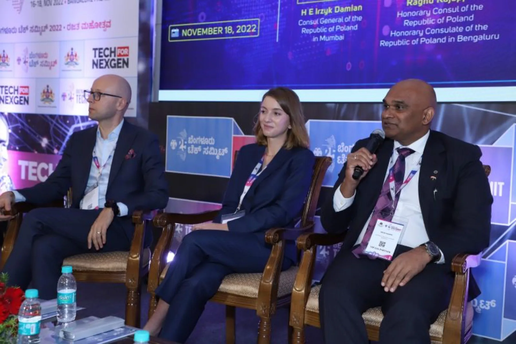 Ada Dyndo at the Tech for NexGen panel in Bengaluru